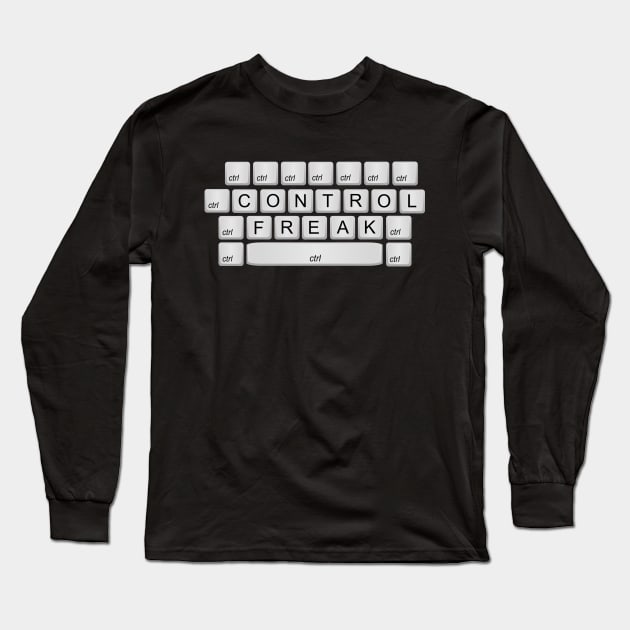 Control Freak Long Sleeve T-Shirt by Slap Cat Designs